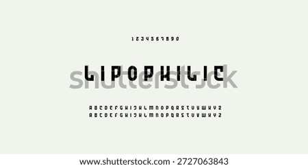 Modern alphabet fonts. Typography, Technology, Lettering, Elegant, Fashion, Designs, Serif fonts, Uppercase. Vector illustration