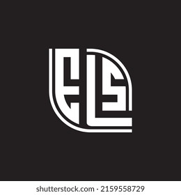 Modern alphabet letters ELS initials monogram logo design template. Stylish and professional vector illustration suitable for business identity, corporate branding, technology, or creative company.