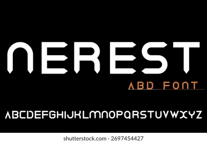 Modern Alphabet Letters Font. minimal fonts, for fashion, sport, branding. vector format
