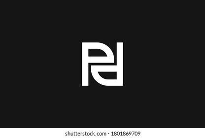 Modern alphabet letters monogram icon logo DP or PD