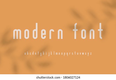 Modern alphabet lowercase letters. Creative typeface, minimal font for logo, fashion, digital, urban typography. Vector illustration.