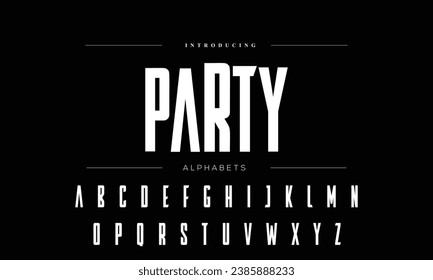 modern alphabet and number fonts. Typography electronic dance music future creative font and numbers design concept. vector illustration