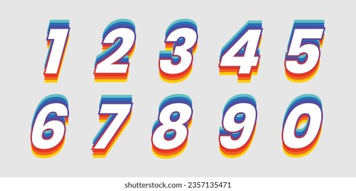 Modern alphabet with numbers. Simple square letters of rough shapes.Ultra bold font in modern brutal style.