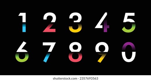 Modern alphabet with numbers. Simple square letters of rough shapes.Ultra bold font in modern brutal style.