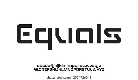 modern alphabet, rounded bauhaus typeface, minimalistic sans serif font for business logo, clean headline, sleek typography. Vector typographic design