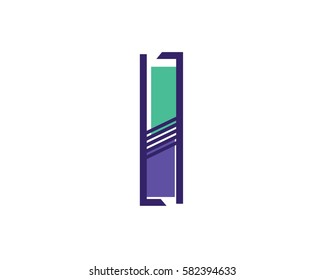 Modern I Alphabet Symbol Suitable For Technology Logo, Infographics, Print, Digital, Logo, Icon, Apps, T-Shirts and Other Marketing Material Purpose.