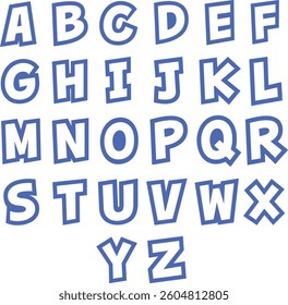 a modern alphabetical capitalization set