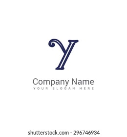 Modern alphabetical  company logo, clean design. Abstract shapes.