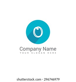 Modern alphabetical  company logo, clean design. Abstract shapes.