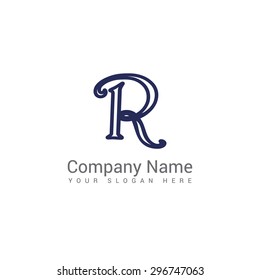 Modern alphabetical  company logo, clean design. Abstract shapes.