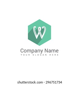 Modern alphabetical  company logos, clean designs. Abstract shapes.