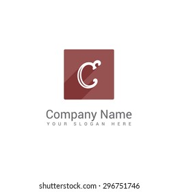 Modern alphabetical  company logos, clean designs. Abstract shapes.