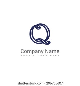 Modern alphabetical  company logos, clean designs. Abstract shapes.