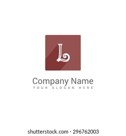 Modern alphabetical  company logos, clean designs. Abstract shapes.