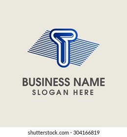 Modern alphabetical logo design in vector.
