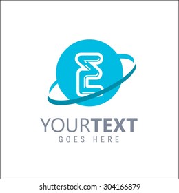 Modern alphabetical logo design in vector.