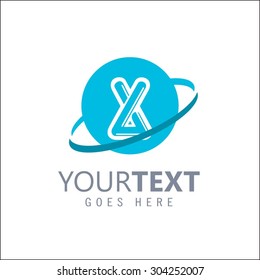 Modern alphabetical logo design in vector.