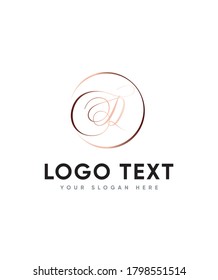 Un moderno con asombrosos swaps y letra en negrita tipo de letra de guión D plantilla de logotipo, logotipo de vectores para identidad de empresa y empresa 