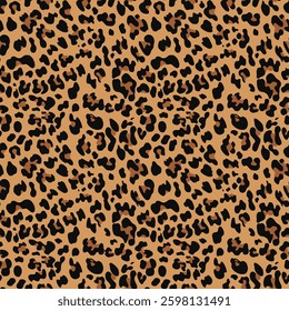 modern animal leopard pattern print repeat classic vector background