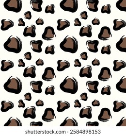 Modern animal print patterns leopard seamless background