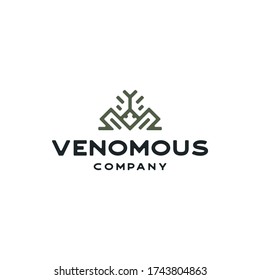 Modern Animal Vector for Venom, Venomous Line Style Modern Icon Logo Design Vector Template