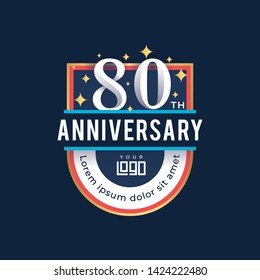 Modern Anniversary badge Template Design