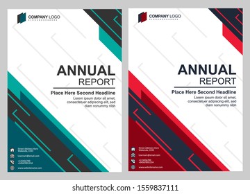 Modern Annual Report abstract background