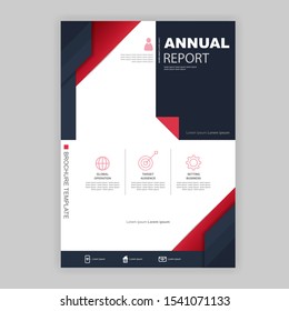 Modern annual report brochure. - Vector.
