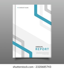 modern annual report cover book template design