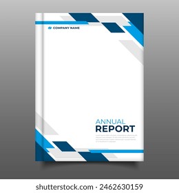 modern annual report cover book business flyer geometric template design