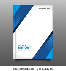 modern annual report cover book business template design decoration