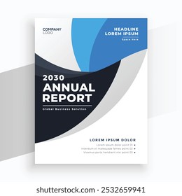 modern annual report cover book business template design decoration