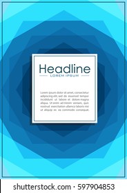 Modern annual report cover. Book layout design template A4. Presentation, conference, academic journal, flyer, magazine, website, Vector. 