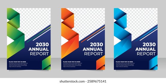 Modern Annual Report Cover Design 