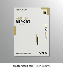 modern annual report design print template