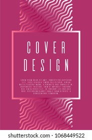 Modern annual report design for your business. Vector cover design. Can be used for poster, brochure, magazine, card, book, flyer, banner, anniversary
 Trendy corporate style.
