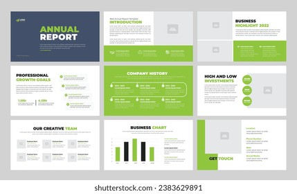 Modern Annual Report Presentation Template Annual Report Presentation