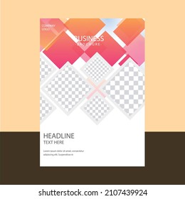 modern annual report template design
