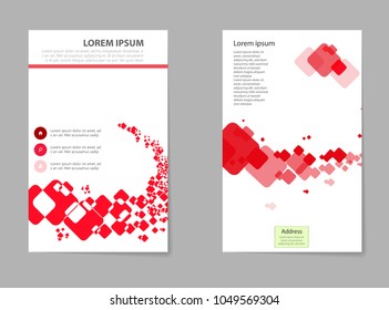 Modern Annual report Vector Abstract design template