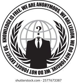 MODERN ANONYMOUSE LOGO DESIGN EPS
