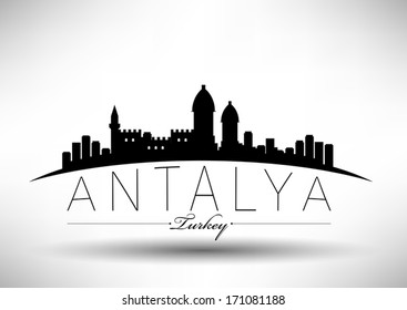 Modern Antalya City Skyline Design