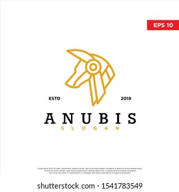 modern anubis logo. simple icon, template design