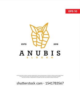 modern anubis logo. simple icon, template design