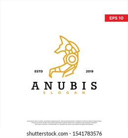 modern anubis logo. simple icon, template design
