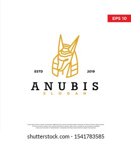 modern anubis logo. simple icon, template design