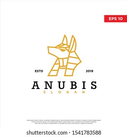 modern anubis logo. simple icon, template design