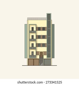 Modern apartment building