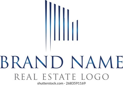 Moderno Apartamento Edifício Logo Vetor