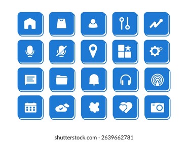 Modern App UI Icons Element