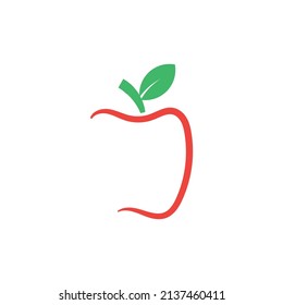 Modern Apple Logo Design. Apple Icon, vector art illustration